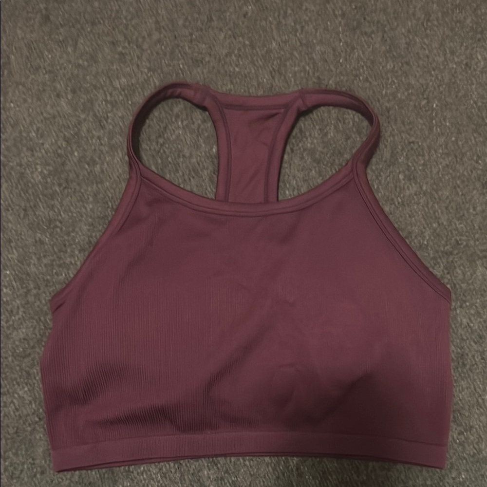 Women's Racerback Sports Bra - Burgundy